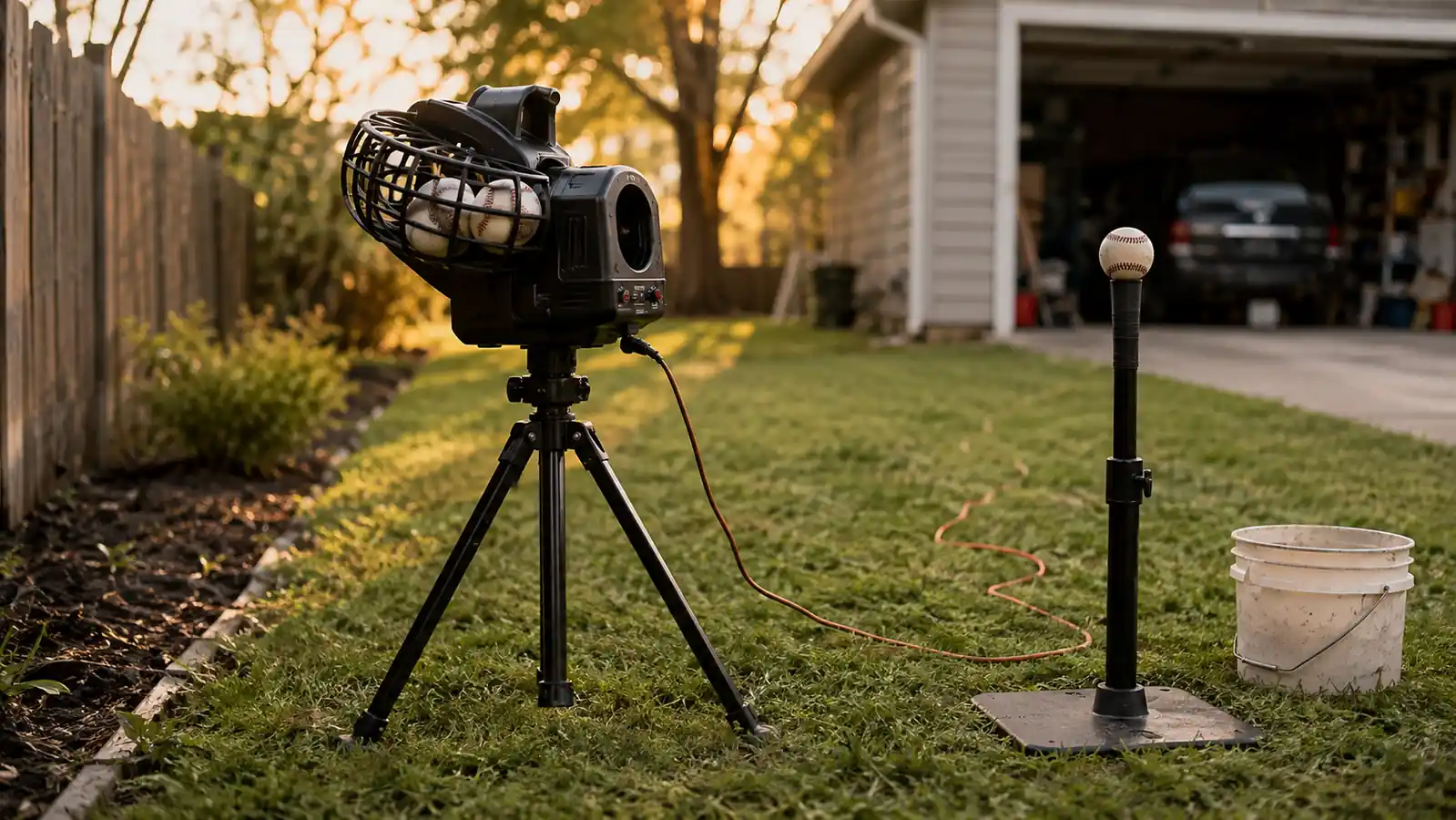 Louisville Slugger Blue Flame Pitching Machine Review: A Full Backyard Season