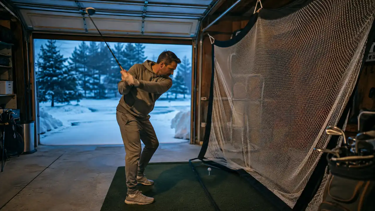 The Net That Turned My Garage Into a Winter Driving Range