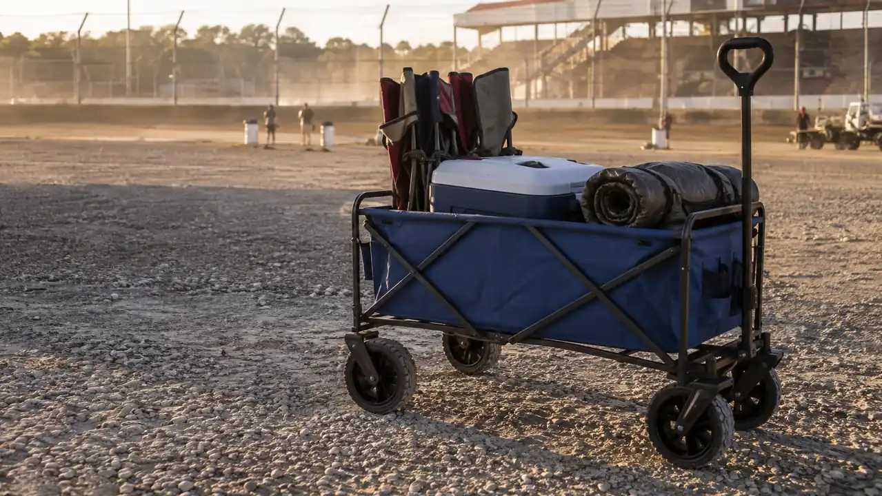 Mac Sports Folding Wagon Review: A Full Season of Race Day Hauling